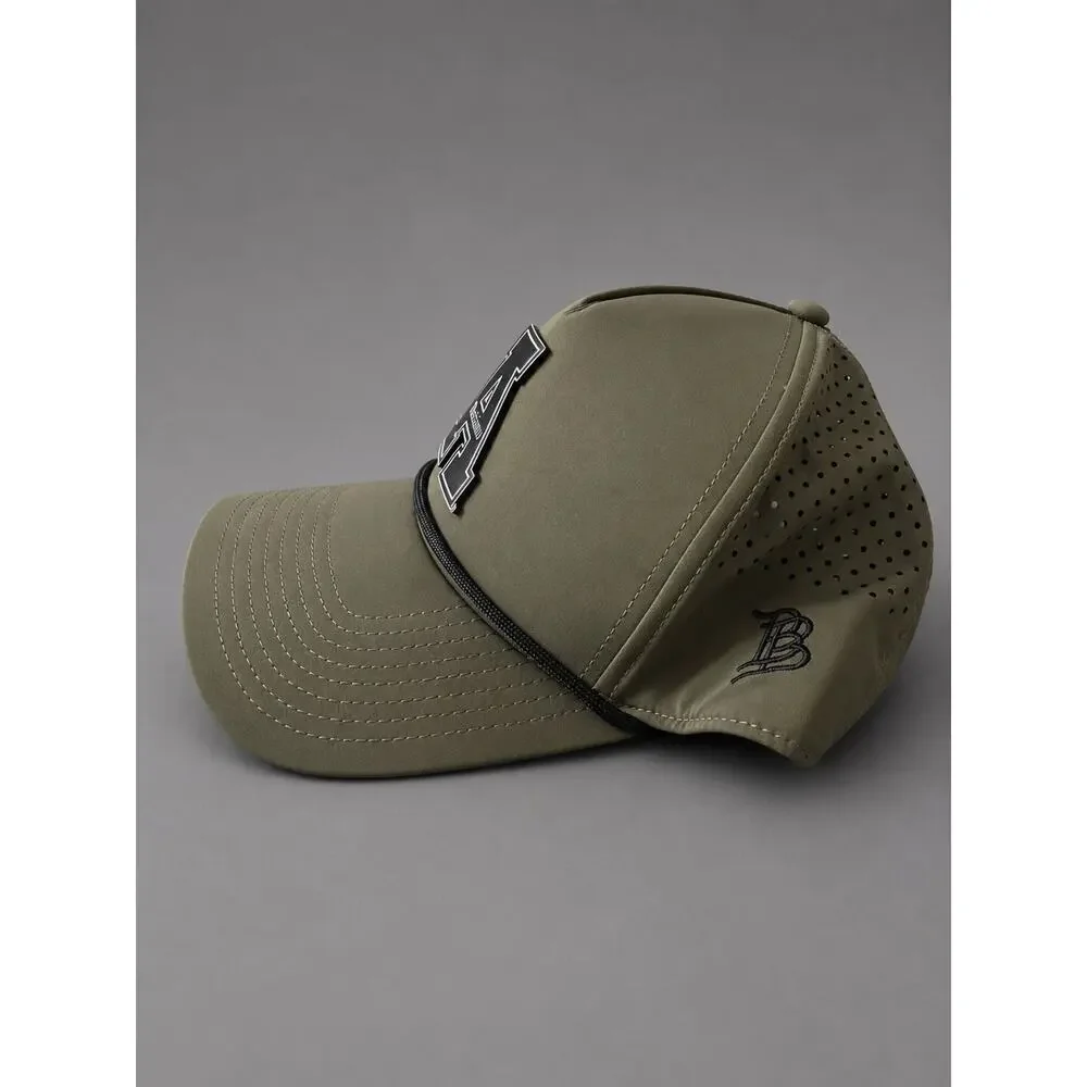 Branded Bills Performance 545 Appalachian State Mountaineers Olive Snapback Hat